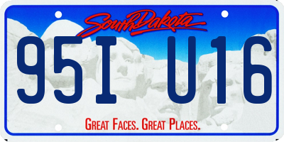 SD license plate 95IU16