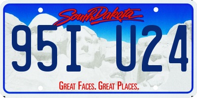 SD license plate 95IU24