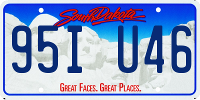 SD license plate 95IU46