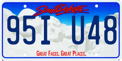 SD license plate 95IU48