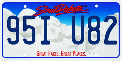 SD license plate 95IU82