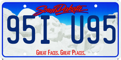 SD license plate 95IU95