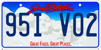 SD license plate 95IV02