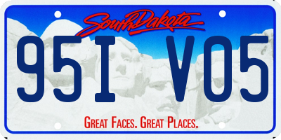 SD license plate 95IV05