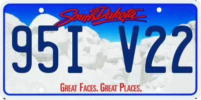 SD license plate 95IV22