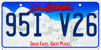 SD license plate 95IV26