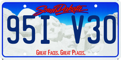 SD license plate 95IV30