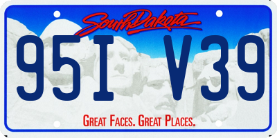 SD license plate 95IV39