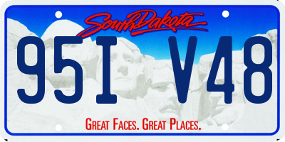 SD license plate 95IV48