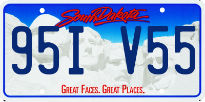 SD license plate 95IV55