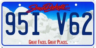 SD license plate 95IV62