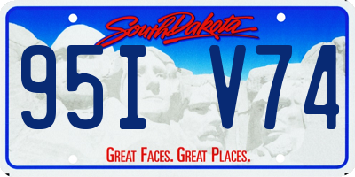 SD license plate 95IV74