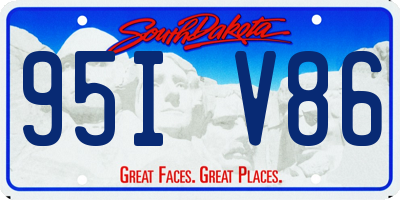 SD license plate 95IV86