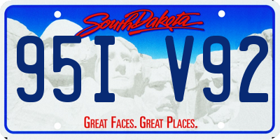 SD license plate 95IV92