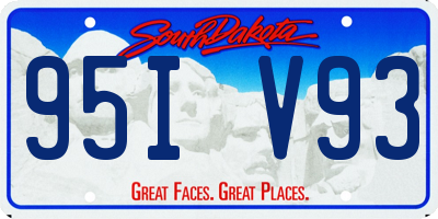SD license plate 95IV93