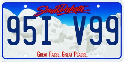 SD license plate 95IV99