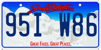 SD license plate 95IW86