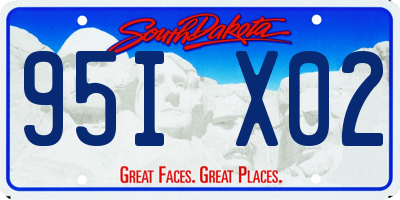 SD license plate 95IX02