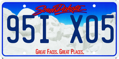 SD license plate 95IX05