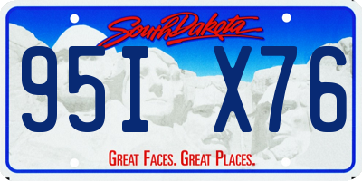 SD license plate 95IX76