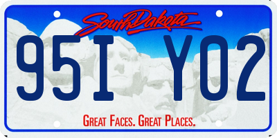 SD license plate 95IY02