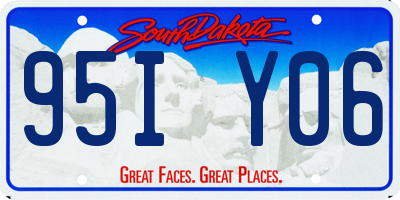 SD license plate 95IY06