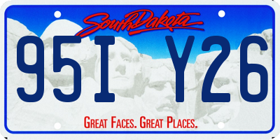 SD license plate 95IY26