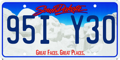 SD license plate 95IY30