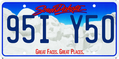 SD license plate 95IY50