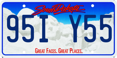 SD license plate 95IY55