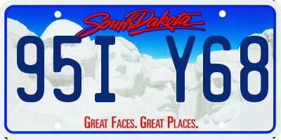 SD license plate 95IY68