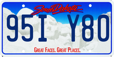 SD license plate 95IY80