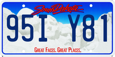 SD license plate 95IY81