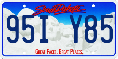 SD license plate 95IY85