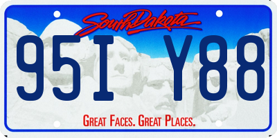 SD license plate 95IY88