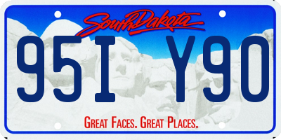 SD license plate 95IY90