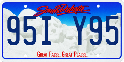 SD license plate 95IY95