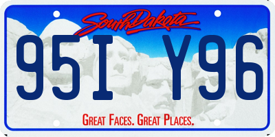 SD license plate 95IY96