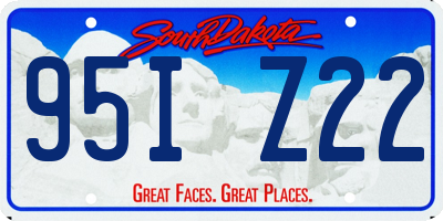 SD license plate 95IZ22