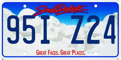 SD license plate 95IZ24