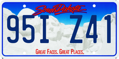 SD license plate 95IZ41