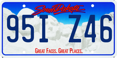 SD license plate 95IZ46