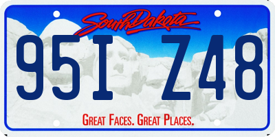 SD license plate 95IZ48