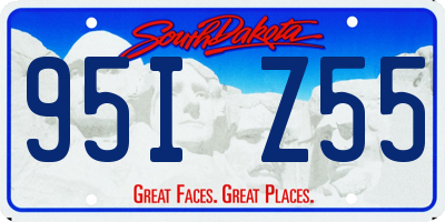 SD license plate 95IZ55