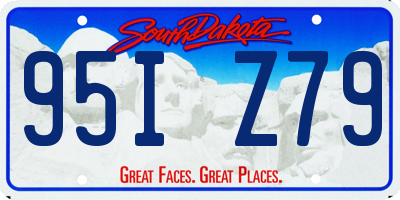 SD license plate 95IZ79