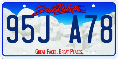 SD license plate 95JA78