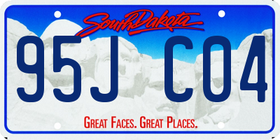 SD license plate 95JC04