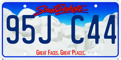 SD license plate 95JC44