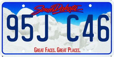 SD license plate 95JC46