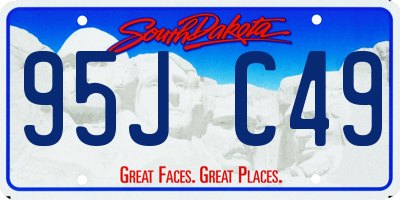 SD license plate 95JC49